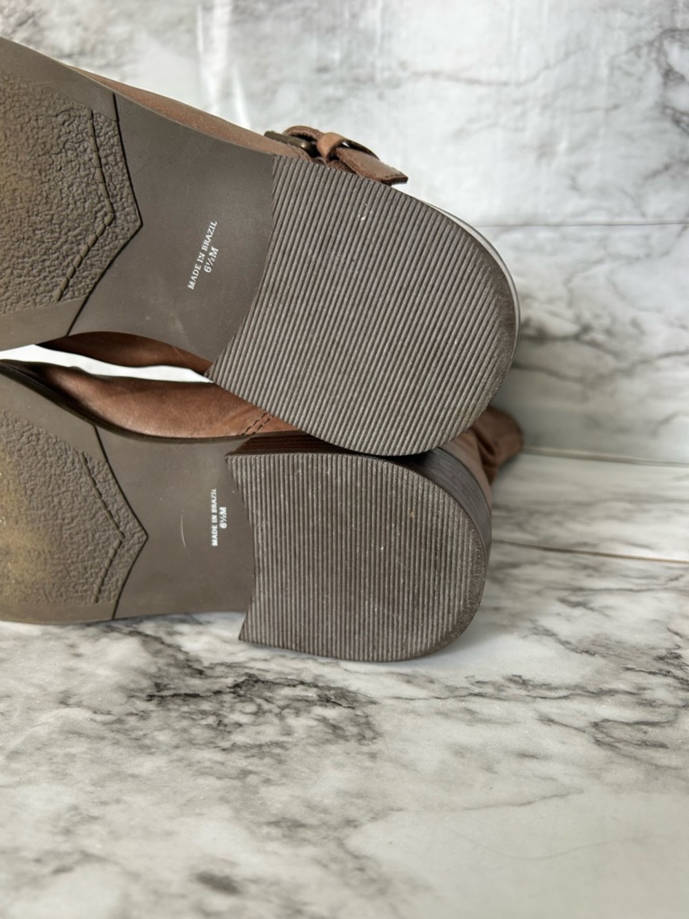 Matisse | women’s size 6.5 leather Boots slouchy, distressed buckle moto style - Picture 12 of 13